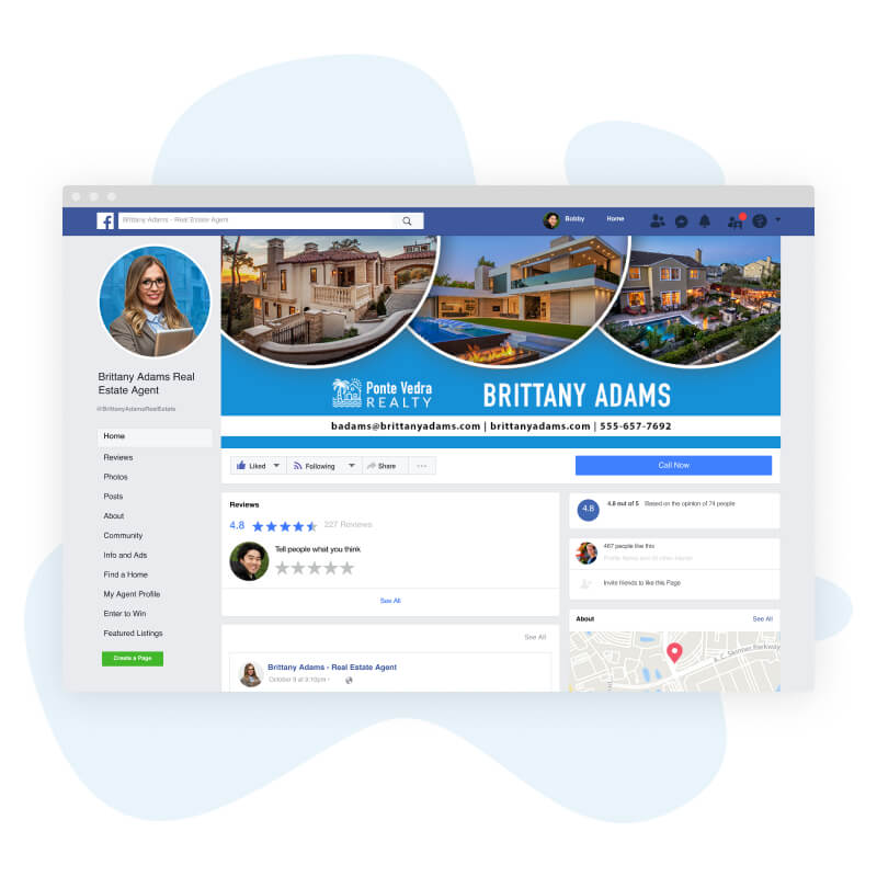 Home ASAP transforming an agent's facebook business page