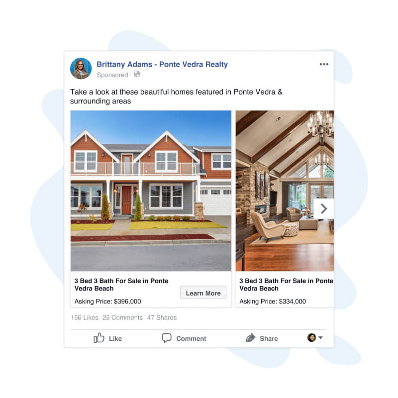 Facebook Advertising - Dynamic Listing Ad