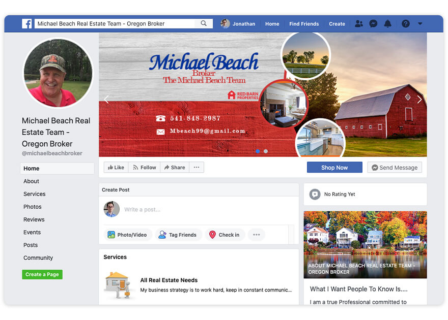 Mike Beach Top Real Estate Agent Facebook Page Nomination