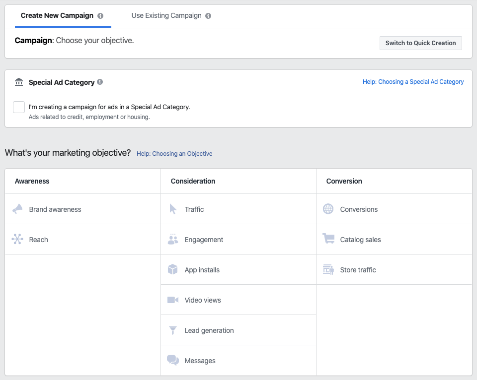 Setting up a Facebook ad for real estate