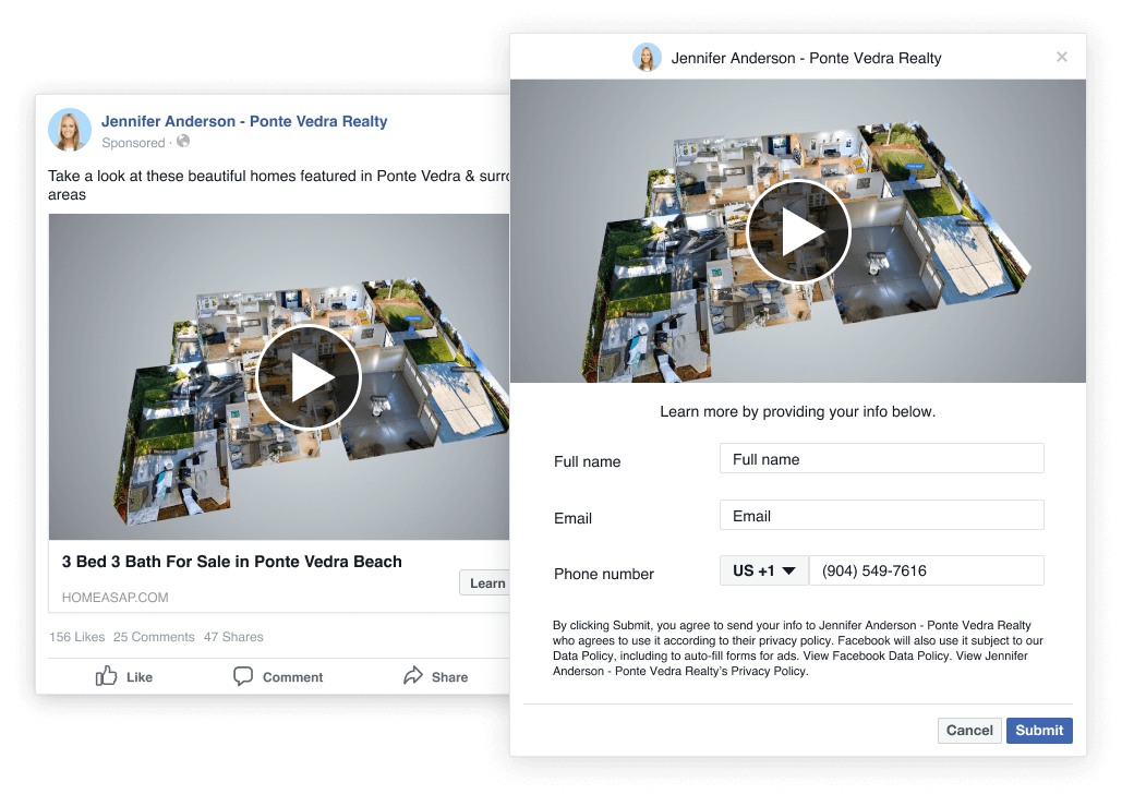 Cost Per Action On Facebook Ads for Real Estate