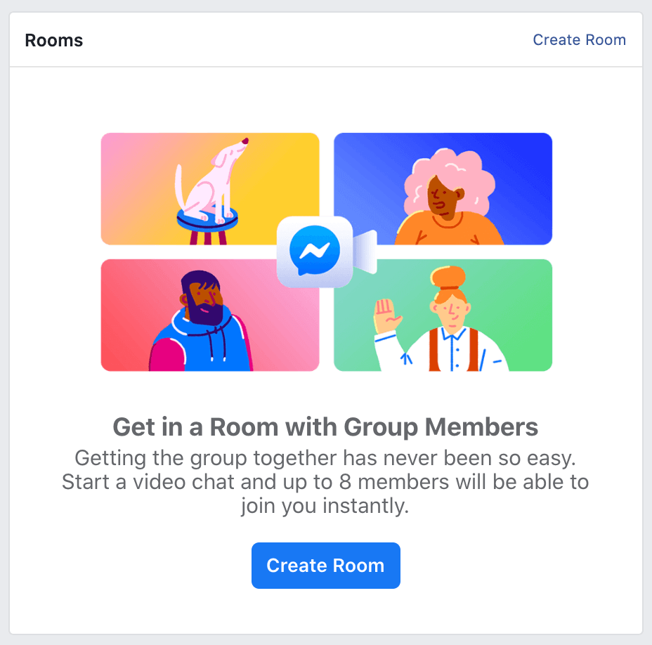 Rooms Feature for Facebook groups