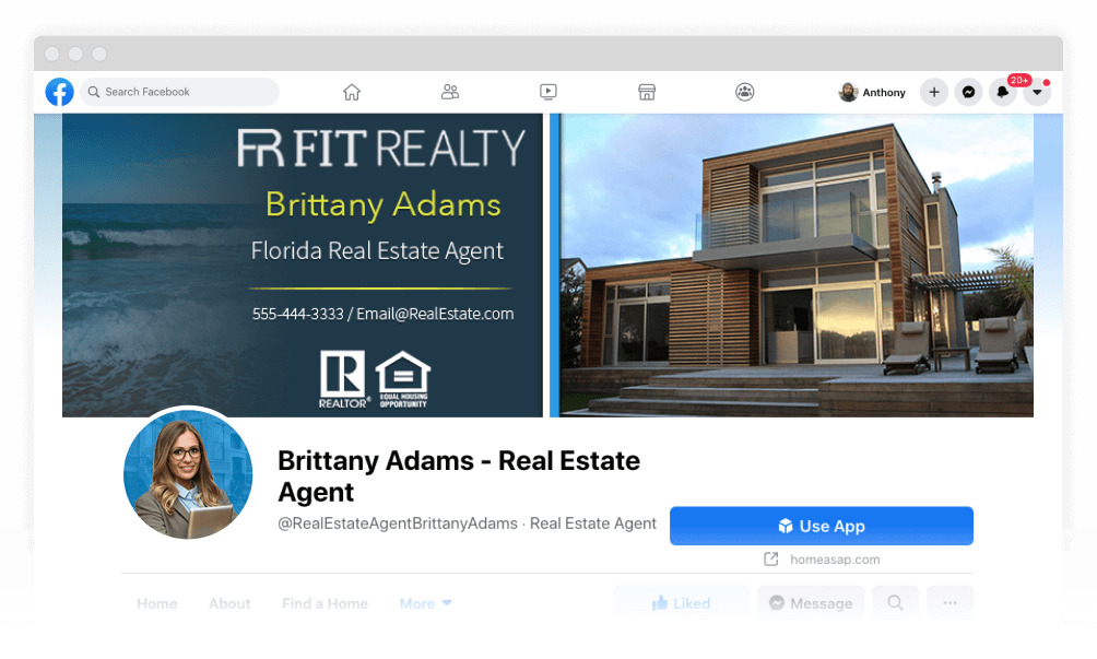 Real Estate Facebook Page Remodeled by Page Create