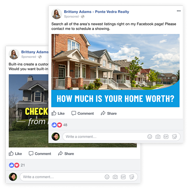 Home Value Leads Tool Promotional Posts