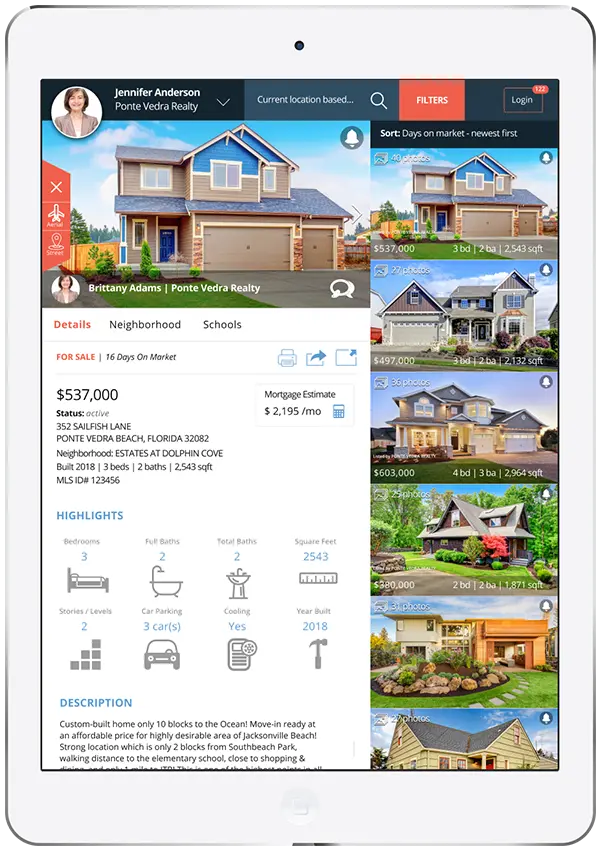 IDX Home Search property information page