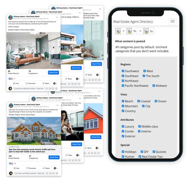Filters for Page Engage Automatic Facebook Posts for Real Estate Pages