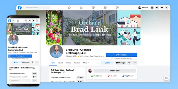 Number 2 Real Estate Agent Facebook Page Brad Link